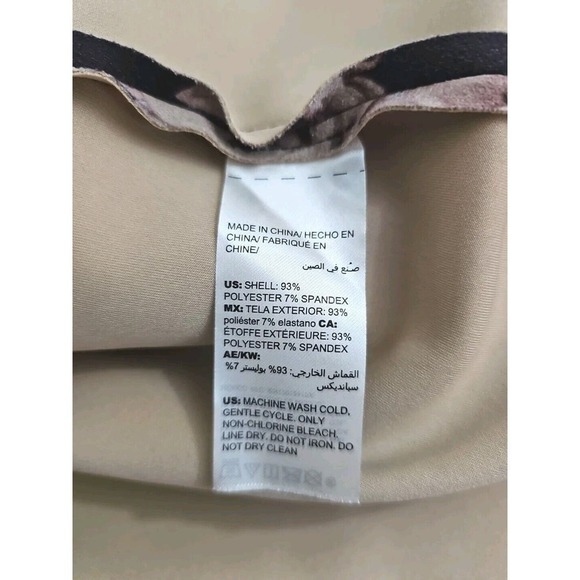 Chico's~Woman Size 4(1X)~Purple/Beige Floral Print Blazer Jacket Zip-Up Unlined - Picture 7 of 9